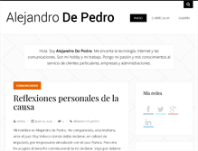 Tablet Screenshot of alejandrodepedro.es